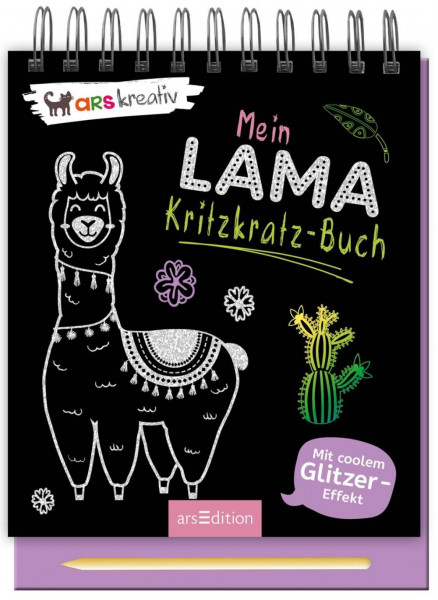 arsEdition | Mein Lama-Kritzkratz-Buch