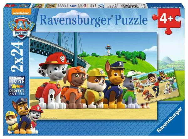 Ravensburger Puzzle | Paw Patrol | Heldenhafte Hunde | 2x24 Teile
