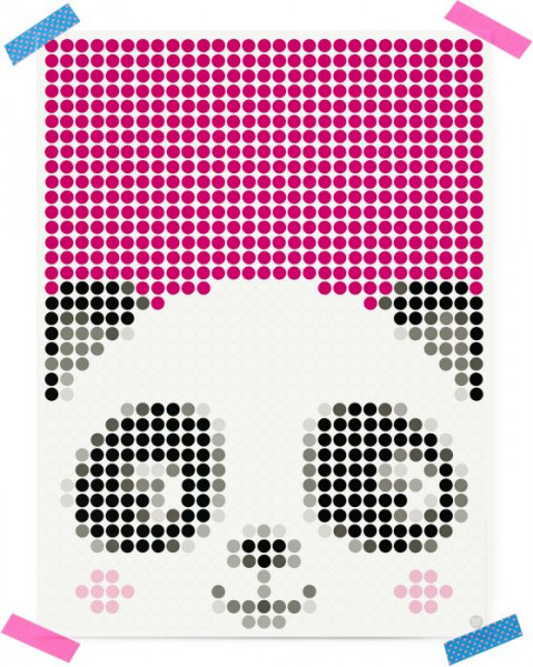 Dot on | dot on art - kids - panda