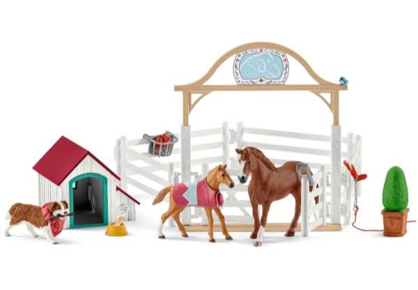 Schleich | Horse Club Hannahs Gastpferde mit Hündin | 42458