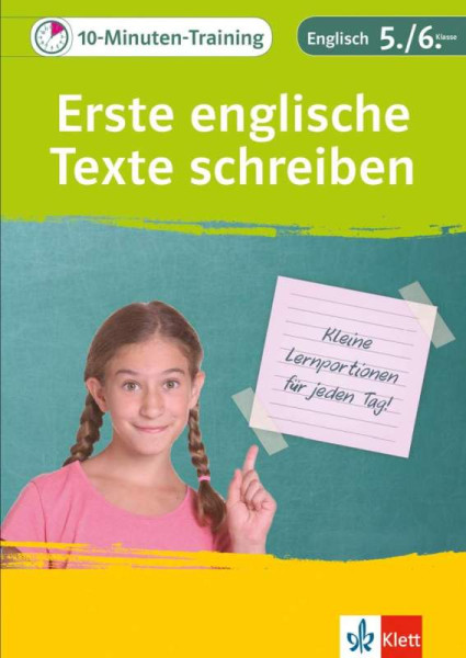 Klett Lerntraining bei PONS Langenscheidt | Klett 10-Minuten-Training Englisch Aufsatz Erste englische Texte schreiben 5./6. Klasse | 