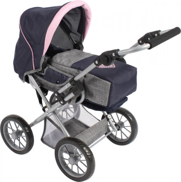 Bayer Siglinde | Kombi-Puppenwagen Leni Melange Navy-Grau | 560_26