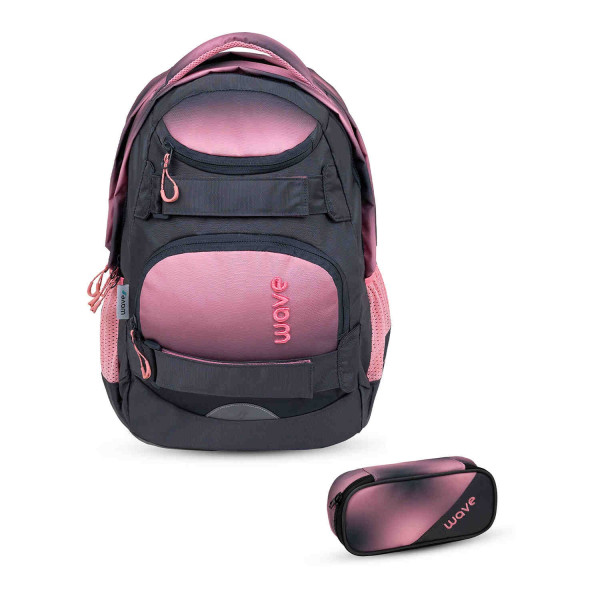 Belmil | Wave Infinity Move Schulrucksack Set 2 tlg. "Gradient Pinky" | 338-92/ASET-1/9