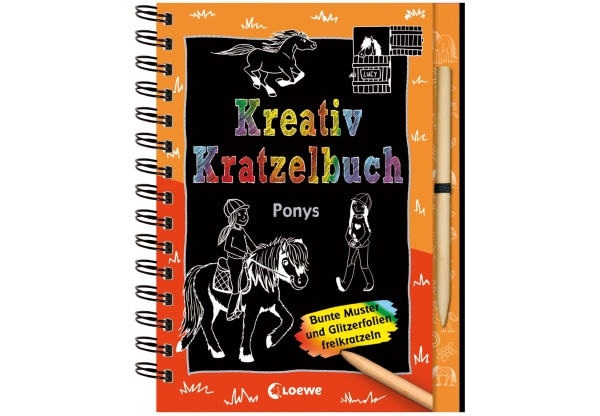 Loewe | Kreativ-Kratzelbuch: Ponys