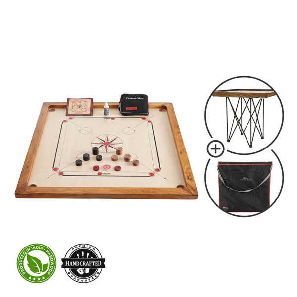 Ubergames | CARROM SET | 7KG | ECO-HOLZ | met tafel