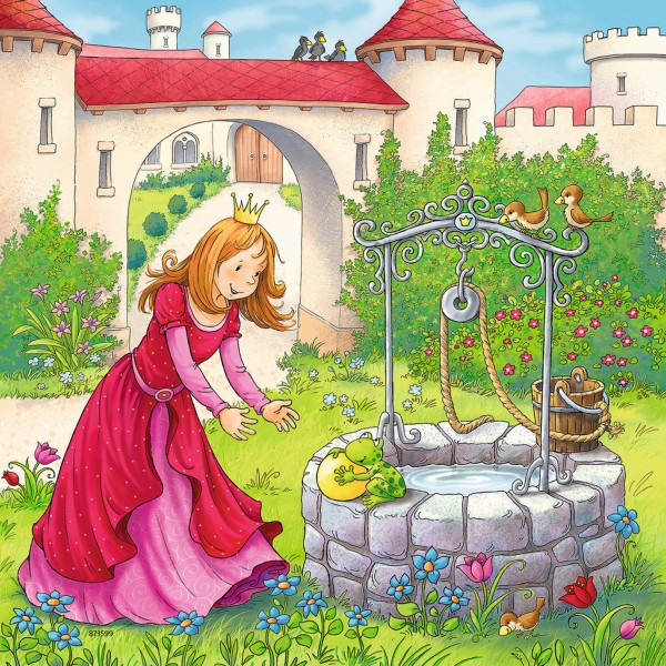 Ravensburger | Kinderpuzzle Rapunzel, Rotkäppchen & der Froschkönig | 3x49 Teile