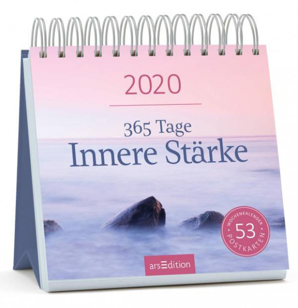 arsEdition | Postkartenkalender 365 Tage innere Stärke 2020 - Wochenkalender mit abtrennbaren Postkarten