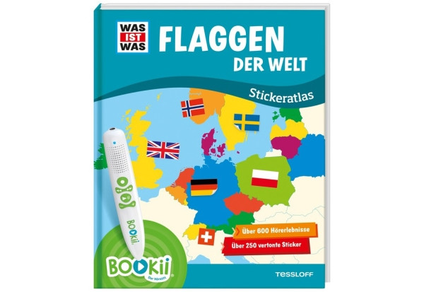 Tessloff | BOOKii® WAS IST WAS Stickeratlas Flaggen der Welt.