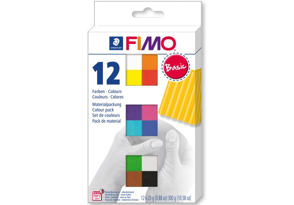 Staedler | FIMO soft Basic Colours 12 Stück | 8023 C12-1