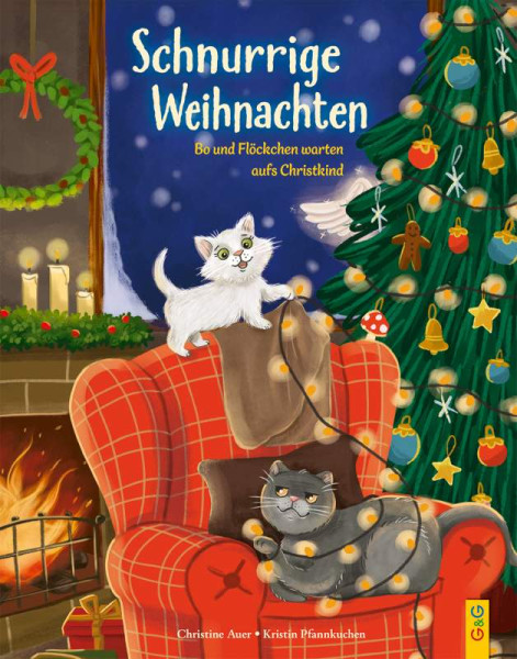 G&G Verlag, Kinder- und Jugendbuch | Schnurrige Weihnachten - Bo und Flöckchen warten aufs Christkind | Auer, Christine