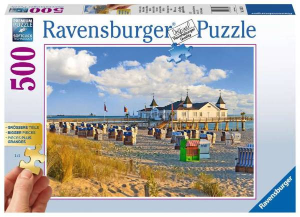 Ravensburger Puzzle | Strandkörbe in Ahlbeck | 500 Teile | 136520