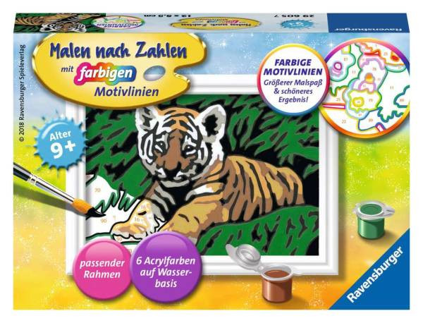 Ravensburger | Malen nach Zahlen Süßer Tiger | 29605