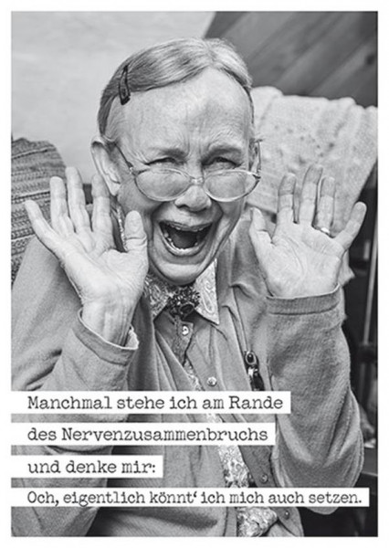 Rannenberg und Friends | Postkarte "Mich setzen"