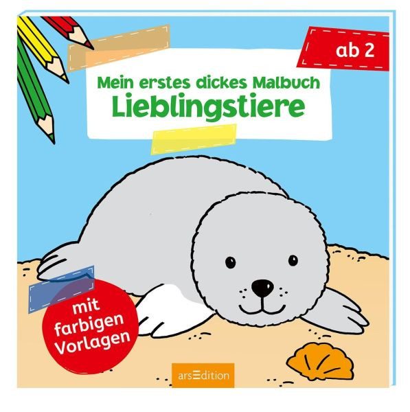 arsEdition | Mein erstes dickes Malbuch Lieblingstiere
