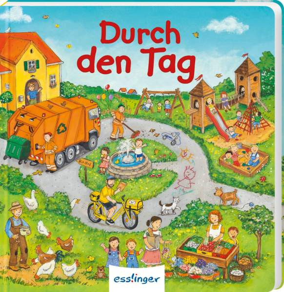 Esslinger in der Thienemann-Esslinger Verlag GmbH | Mein allererstes Wimmelbuch: Durch den Tag (Mini-Ausgabe) | Schumann, Sibylle