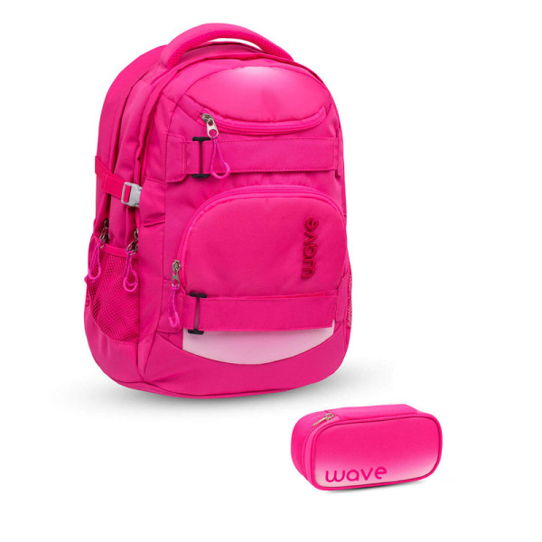 Belmil | Wave Infinity Schulrucksack Set 2 tlg. "Ombre Light Pink" | 338-72/A /32-SET1