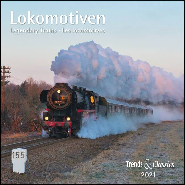 DUMONT Kalenderverlag | Lokomotiven Legendary Trains 2021 - Broschürenkalender - Wandkalender - mit Schulferientabelle und Jahresübersicht 2021 - Form