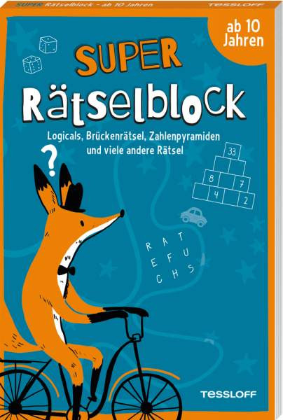 Tessloff Verlag Ragnar Tessloff GmbH & Co. KG | Super Rätselblock ab 10 Jahren.Logicals, Brückenrätsel, Zahlenpyramiden und viele andere Rätsel | Heine, Stefan