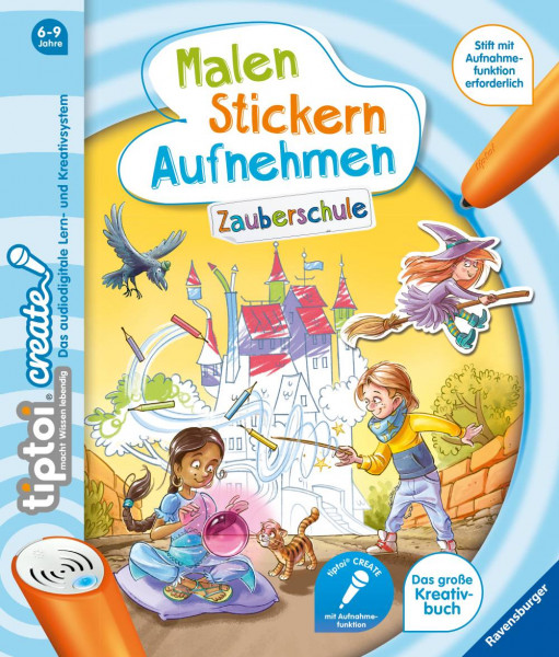 Ravensburger Verlag GmbH | tiptoi® CREATE Malen Stickern Aufnehmen: Zauberschule