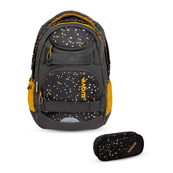 Belmil | Wave Infinity Move Schulrucksack Set 2 tlg. "Dots Sand" | 338-92/ASET-1/5