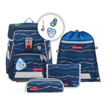 HAMA | SPACE Schulranzen-Set "Soccer Lars", 5-teilig | 213309