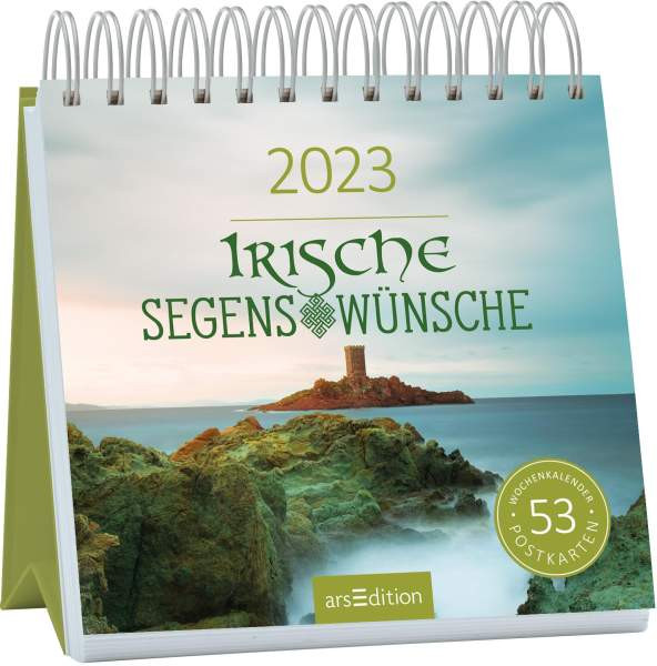 arsEdition | Postkartenkalender Irische Segenswünsche 2023 | 