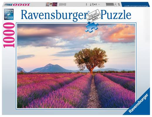 Ravensburger Puzzle | Lavendelfeld in der goldenen Stunde  | 1000 Teile