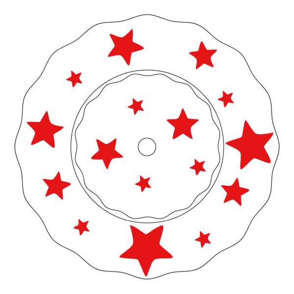 german-toys | Schutzfolie Sterne Rot | passend für das Ladegerät der Toniebox