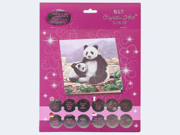 Breimeier | Crystal Card Panda 18x18cm | 5055865485238