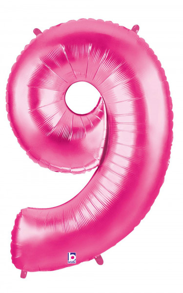 Karaloon | Folienballon | Zahl 9 | pink
