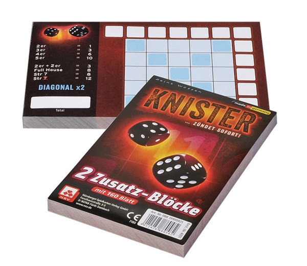Nürnberger-Spielkarten-Verlag | Knister - Zusatzblöcke (2er) | 405