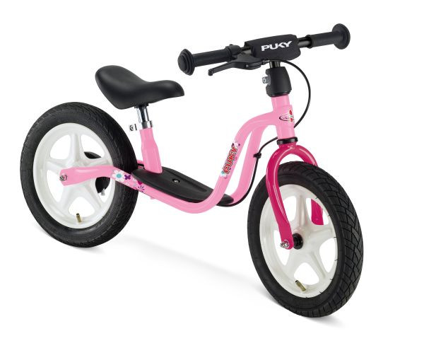 Laufrad in pink/rosa, schwarzer Sitz und Reifen