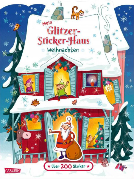 Carlsen | Mein Glitzer-Sticker-Haus: Weihnachten