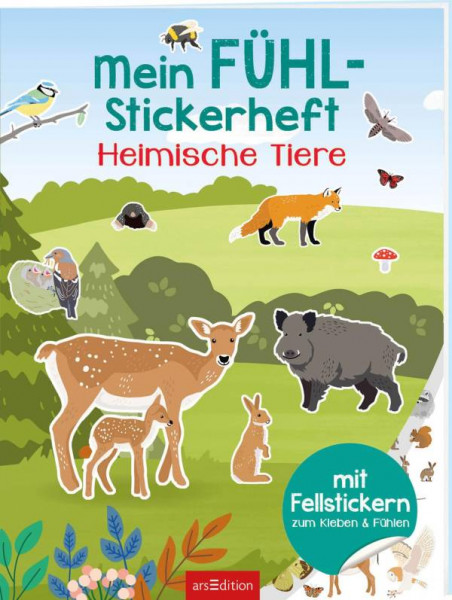 arsEdition | Mein Fühl-Stickerheft - Heimische Tiere