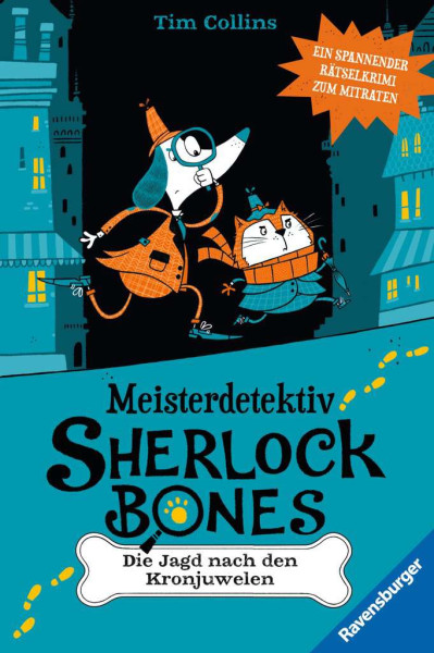 Ravensburger | Meisterdetektiv Sherlock Bones. Spannender Rätselkrimi zum Mitraten, Bd. 1: Die Jagd nach den Kronjuwelen  | 40910
