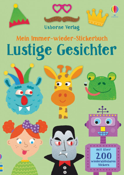 Usborne | Mein Immer-wieder-Stickerbuch: Lustige Gesichter