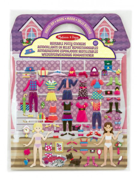 Melissa & Doug | Reusable Puffy Stickers - Dress-Up