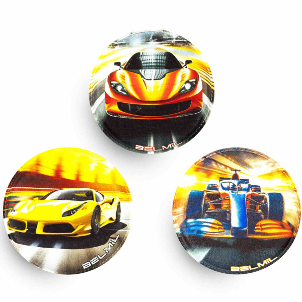 Belmil | Patches mit Klettverschluss Set 3-teilig- kompatibel mit Schulranzen Classy Plus/Smarty/Motion "4 Speed" | 336/B6/93