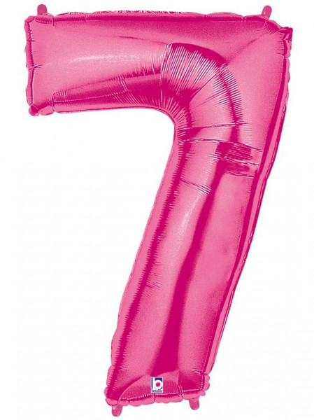 Karaloon | Folienballon | Zahl 7 | pink
