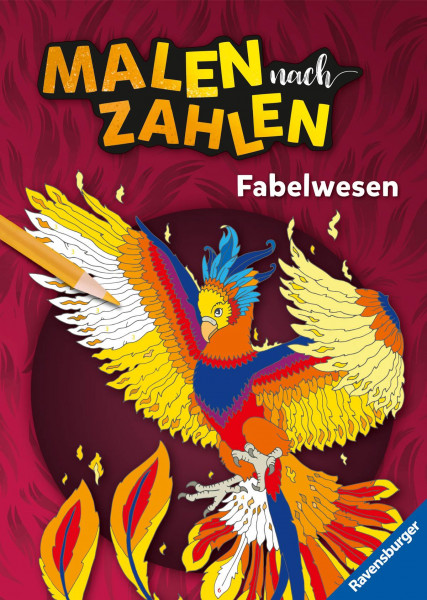 Ravensburger Verlag GmbH | Ravensburger Malen nach Zahlen Fabelwesen - 32 Motive - 24 Farben - Malbuch mit nummerierten Ausmalfeldern für fortgeschrittene Fans der Reihe | 