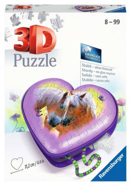 Ravensburger Puzzle | Herzschatulle - Pferde | 54 Teile