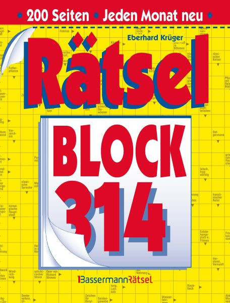 Bassermann | Rätselblock 314 (5 Exemplare à 2,99 €) | Krüger, Eberhard