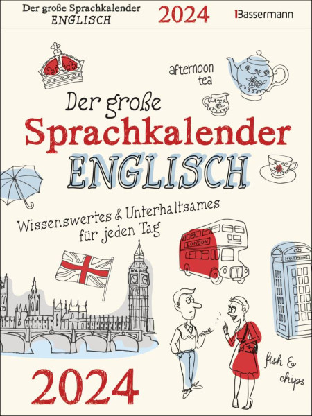 Bassermann | Der große Sprachkalender Englisch 2024 | Adam, Birgit