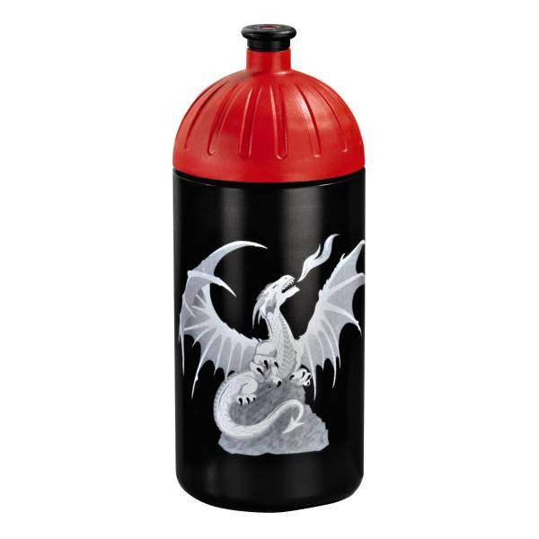 Step by Step | Trinkflasche Fire Dragon, Schwarz