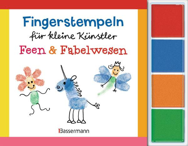 Bassermann | Fingerstempeln für kleine Künstler-Set - Feen und Fabelwesen