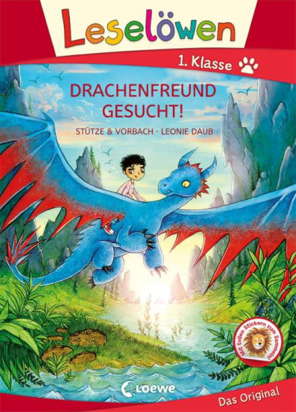 Loewe | Leselöwen 1. Klasse - Drachenfreund gesucht! (Großbuchstabenausgabe) | Stütze & Vorbach