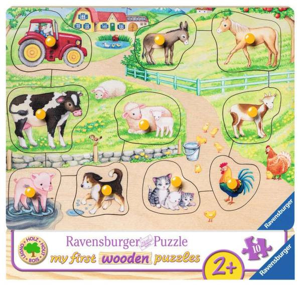 Ravensburger Puzzle | Morgens auf dem Bauernhof | 10 Teile | 036899