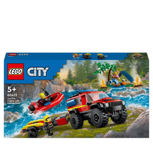 LEGO® | City  Feuerwehrgeländewagen mit Rettungsboot | 60412
