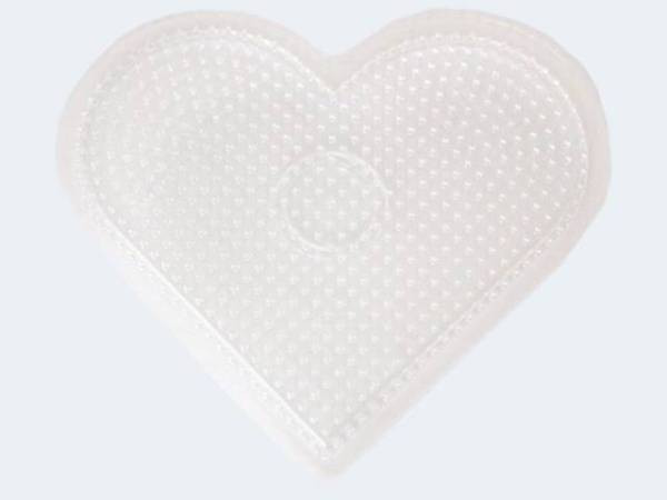 Hama | Platte transparent 16cm Herz