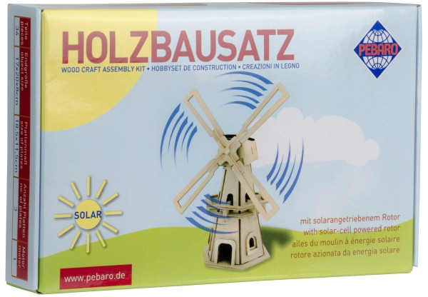 Bausch | Holzb. SOLAR Windmühle 34 Teile | 834/1